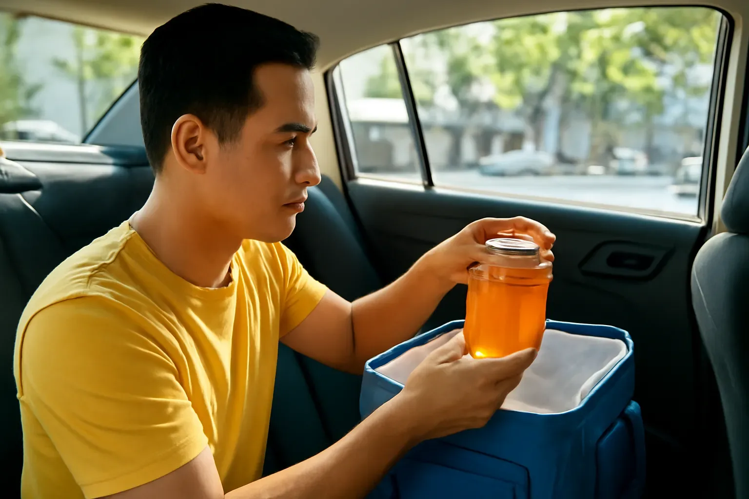 Quên mật ong dú trong ô tô nắng: còn dùng được không